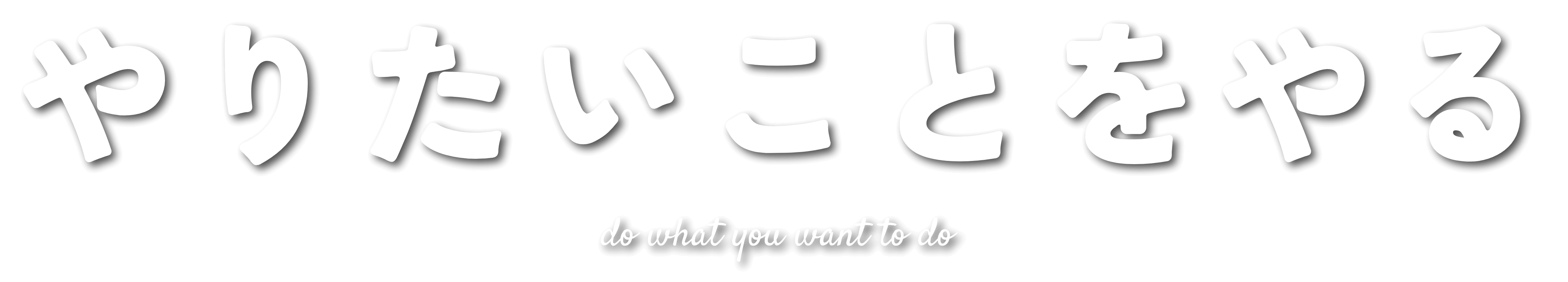やりたいことをやる